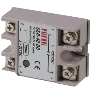 SSR-40DD Solid State Relay Input 3-32V DC DC controlled DC New Heat Sink Relay - Picture 1 of 7