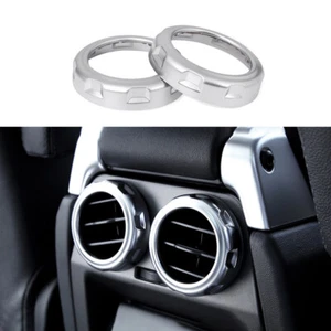 Fit For Range Rover Sport 2010-2013 Rear Air Outlet Vent Ring Trim Silver ABS 2X - Picture 1 of 5