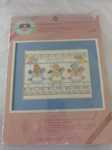 Dimensions Cross Stitch Instruction 53517 Rocking Horse Birth Record 14" x 11" - Picture 1 of 6
