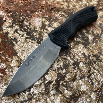 BUCK BUCKLITE MAX II SMALL 420HC STAINLESS BLADE WITH BLACK HANDLE & NYLON BELT - Image 1 of 4