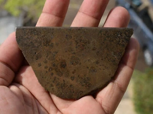 105g Howardite Slice – 3.5" NWA Vesta Asteroid Meteorite, HED Achondrite - Picture 1 of 11
