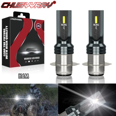 Xenón LED Hyper Faro H6 Luces Bombillas para Yamaha Timberwolf 250 1992-2000 Foto 1 de 4