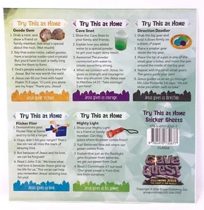 VBS Group Cave Quest - Try this at home sticker sheets church sunday summer camp - Picture 1 of 3