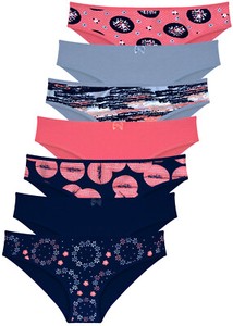 7 Damen Slips Unterhosen Hipster Unterwäsche Baumwolle Panty 34 36 38 40 42 44