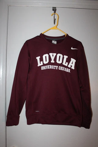 Loyola University Chicagl Nike Thermafit Long Sleeve Sweatshirt - Small Cover