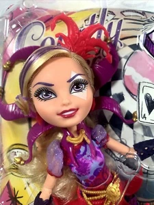 NIB 2015 EVER AFTER HIGH COURTLY JESTER DAUGHTER JOKER CARD WAY TOO WONDERLAND - Picture 1 of 8