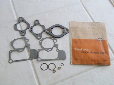 Комплект прокладок для карбюратора 1968 1969 Pontiac Firebird LeMans Roch 7036619 новые из старых запасов 40-369 - Изображение 1 из 3