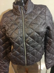NWOT! Rampage Ladies PACKABLE Quilted Jacket/ Size MEDIUM /FULL ZIP /Gray /RARE! - Picture 1 of 5