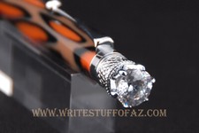 Queen Crown Royal Jewel Designer Liger Skin Pelt Pattern with Crystal