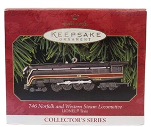 Hallmark Keepsake 1999 Ornament 746 Norfolk and Western Steam Locomotive Lionel
