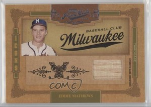 2008 Playoff Prime Cuts Icons Bats /99 Eddie Mathews #32 HOF