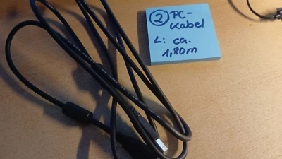 1 PC-Kabel-Computerkabel-schwarz-USB-Stecker-1,80m-NEU UND UNGEBRAUCHT 2 - Bild 1 von 2