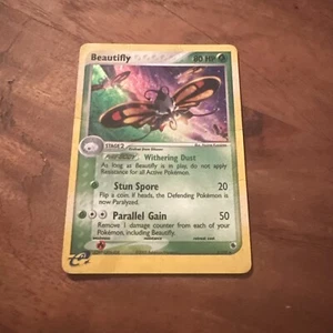 Beautifly 2/109 EX Ruby & Sapphire Holo Rare Pokemon HP Swirl - Picture 1 of 5
