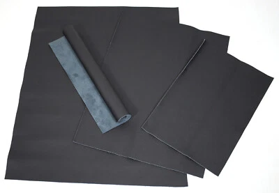 Ital. Rindsleder Nappa Celestina schwarz 1,0-1,2 mm Wunschgröße Möbelleder #w009 - Bild 1 von 3