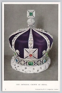 Kaiserkrone von Indien Made for King George V British Royalty Postkarte - Bild 1 von 2