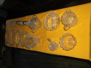 Antique  Glassware  13 pieces  UNKNOWN MAKER - Picture 1 of 12