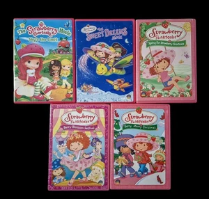 Strawberry Shortcake DVD Lot Movies Sky's The Limit Sweet Dreams Berry Blossom - Picture 1 of 3