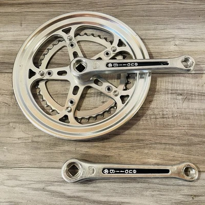 Vintage Sugino Maxy Gitane Double Crankset 52 / 40 165 Square Taper 110 BCD 9/16 - Image 1 of 4