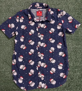 Cactus Boys Santa Clause Sunglasses Button-Up (Boys Size 11/12) CM152 - Picture 1 of 7