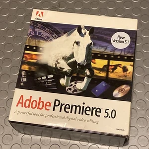 Adobe Premiere 5.1 for Macintosh Complete With CD, User Guide, Registration Card - Picture 1 of 5