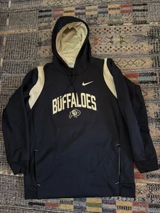 Nike Colorado Buffaloes Hooded Therma-FIT Hoodie Size Large Gold And Black - Picture 1 of 7