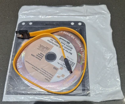 SATA cable with free Microsoft Windows 7 Pro 64 BIT Upgrade BRAND NEW SEALED - Image 1 of 4