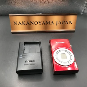 Canon IXY 200 PowerShot ELPH 185 Digital Camera 20MP Red From JAPAN English - Picture 1 of 7