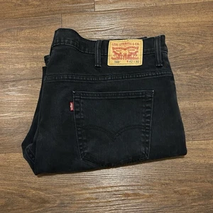 Jeans Levis 569 larghi dritti denim nero uomo taglia 42x30 ottimo - Foto 1 di 15