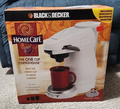 Black And Decker Home Cafe The One Cup Coffeehouse New Sealed Box - Image 1 of 4