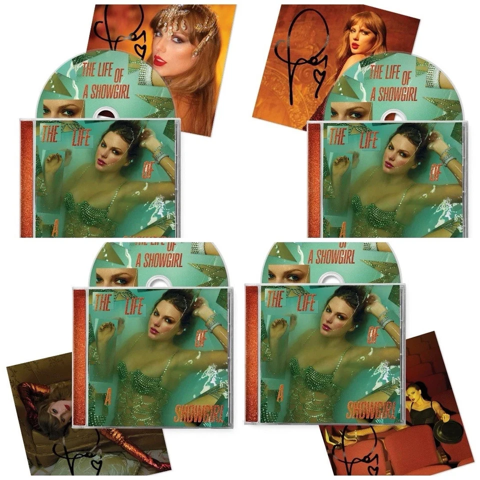 Taylor Swift Life of a Showgirl CD + Hand Signed Photo 1, 2, 3, or 4 IN HAND - Image 1 of 1