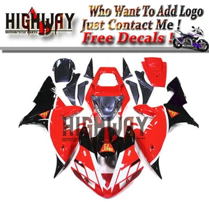 Full ABS Fairings Kit Fit Yamaha YZF R1 02-03 Bodywork Sika Santander Red White - Picture 1 of 6