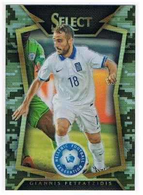 2015-16 GIANNIS FETFATZIDIS PANINI SELECT SOCCER CAMO PRIZM #54 GREECE #075/249 - Image 1 of 2