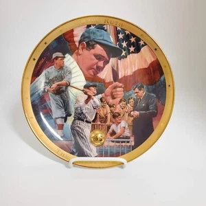 The Legendary Babe Ruth Collectable Plate #HA4828 Royal Doulton Limited Edition - Picture 1 of 8