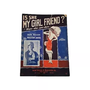 1927 Is She My Girl Friend How-De-Ow-Dow spartiti Lydia Harris Jack Yellen - Foto 1 di 9