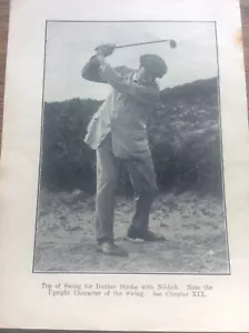 Antique Golf Memorabilia Photo of James Braid Golfing Niblick Bunker Stroke Shot - Picture 1 of 1