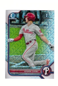 2022 Bowman Chrome Mega Box LOGAN CERNY 1st Bowman Mojo Refractor Mint Phillies - Bild 1 von 2