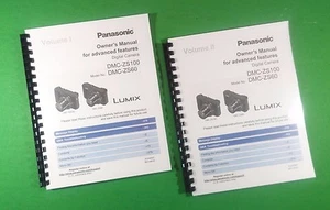 Owners Manual for Panasonic DMC-ZS60 ZS100 Camera 406 Pages W/Clear Covers! - Picture 1 of 3