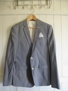mens ASOS BLUE BLAZER UK SIZE 40"R CHEST - Picture 1 of 7