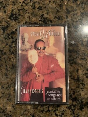Stevie Wonder Characters Cassette Sealed 1987 2 Bonus Songs New - Image 1 of 2