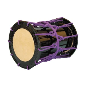 Katsugi oke drum 1.2 shaku 36cm Wadaiko 16in Purple string black leather - Picture 1 of 1