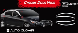 Chrome Door Visor Rain Vent Guard Window 4Pcs C514 for Hyundai Genesis 2009~2013 - Bild 1 von 11