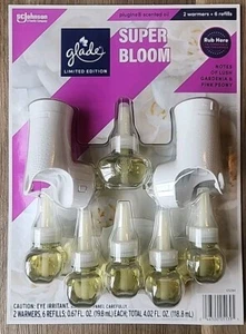 Glade PlugIns Aceite Perfumado 2 Calentadores más 6 Recambios, Super Bloom - Imagen 1 de 4