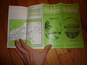 Folleto vintage para Hickory Carolina del Norte - Imagen 1 de 2