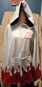 Langarm Old School flammend weiß, rot Hoodie NEU. Größe XL - Bild 1 von 4