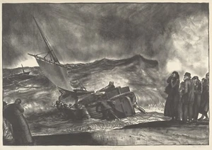 Premium George Bellows Allan Donn Sea Wall Art Poster OR Canvas Size A4 to A1 - Picture 1 of 3