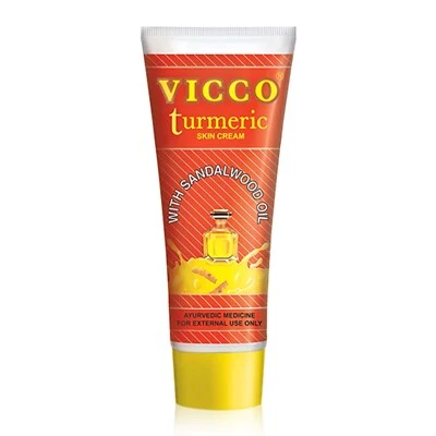 Vicco Turmeric Ayurvedic Skin Cream, With Sandalwood Oil, (70gm) Pack Of 1 - Image 1 of 3