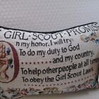 Girl Scout Promise Throw Pillow Accent decor