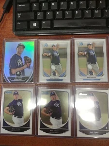 Lot (12) Max Fried Bowman cards Platinum refractor, base, chrome Padres Braves - Picture 1 of 6