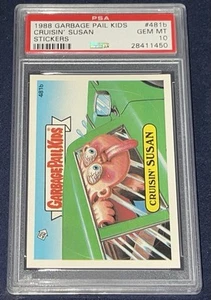 Topps Garbage Pail Kids 1988 12ª serie #481a Cruisin' Susan PSA 10 GEMA como nuevo - Imagen 1 de 3