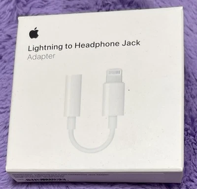 Apple Lightning to 3.5mm Headphone Jack Adapter – Model A1749 MMX62AM/A – New - Image 1 of 3